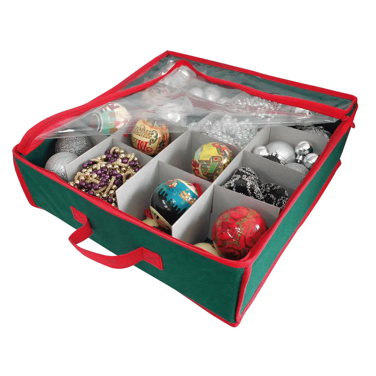 Christmas Decorations Storage Bag Holder Bauble Compartments 1