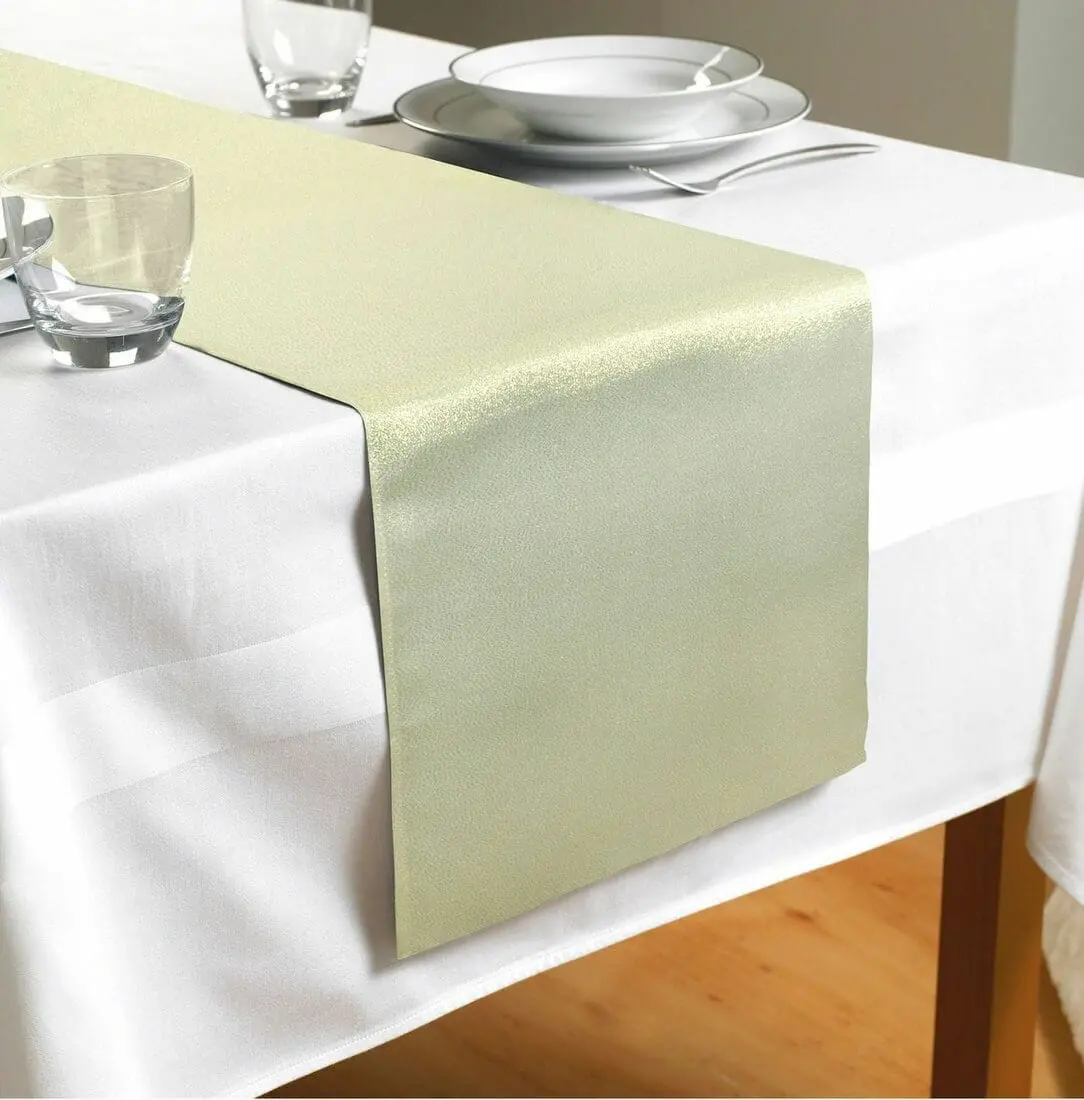 Christmas Sparkly Table Runner Black Gold 180Cm X 35Cm 2