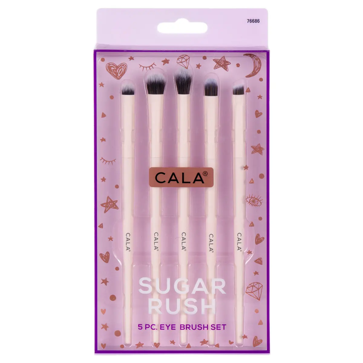 Set De Brochas Para Rostro Sugar Rush 5 Pzas - Cala 1