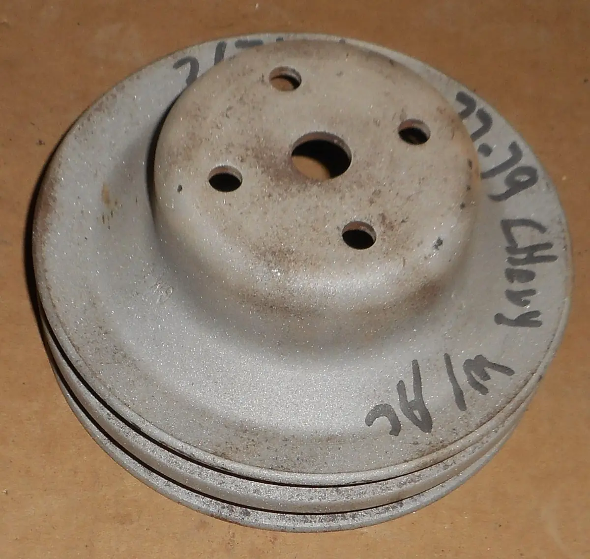 Fan Pulley, 6 Cyl 250" Ac 2 Groove, Used, 76-79 Chevy 1