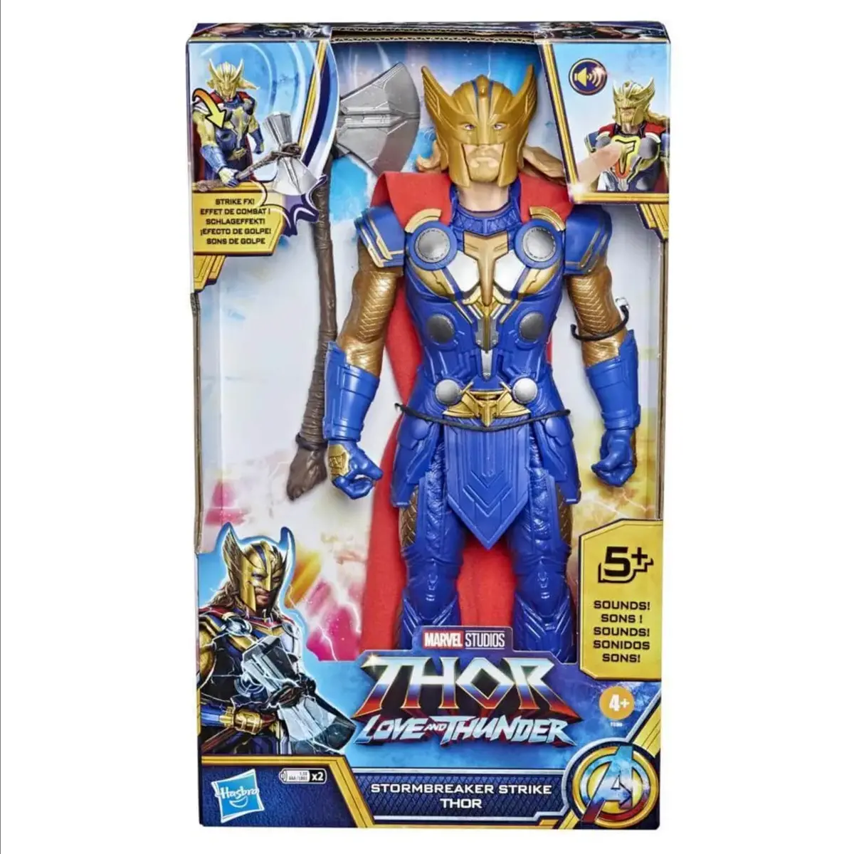 Marvel Thor Stormbreaker Strike Action Figure Sounds Motion 34Cm 1