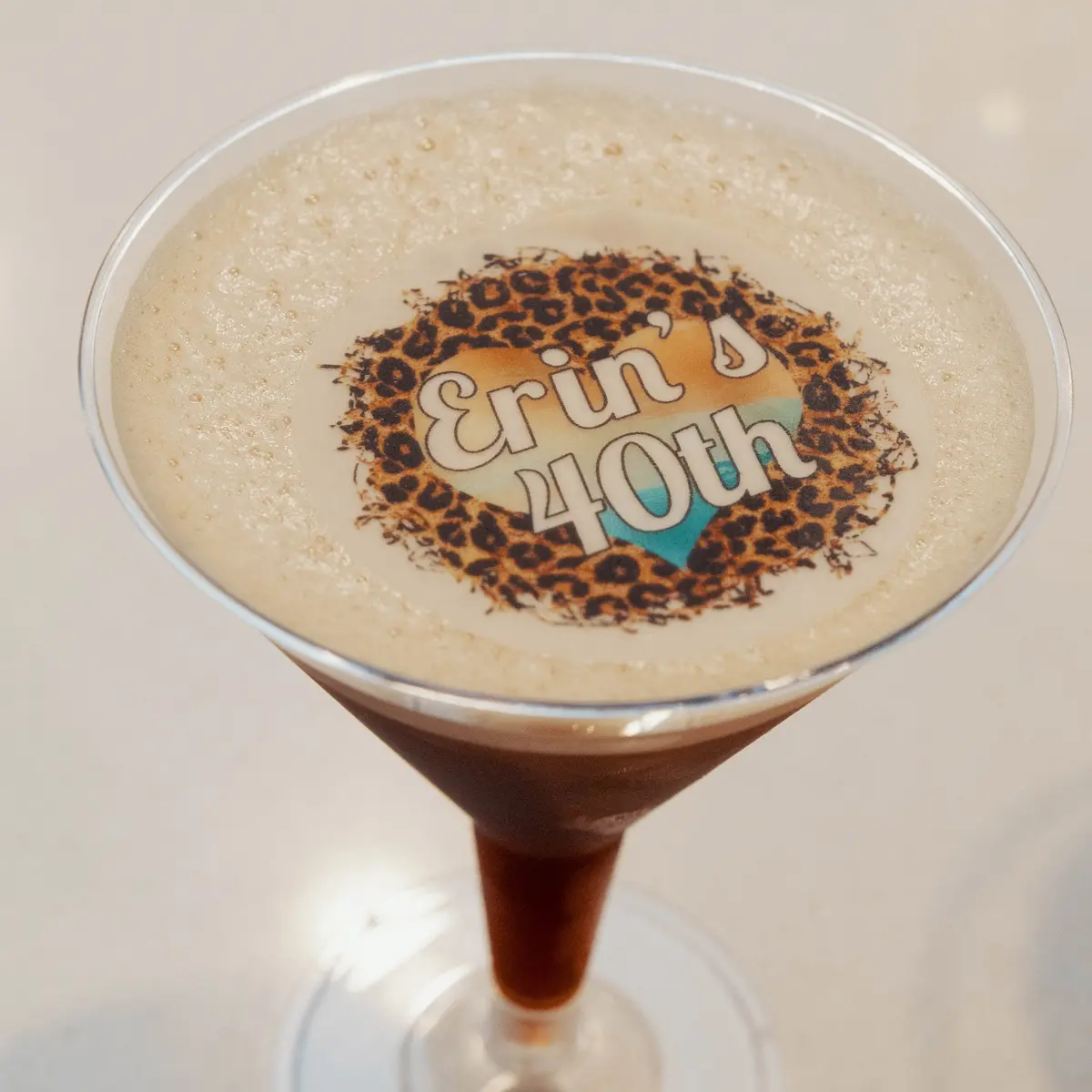 Leopard Print Edible Cocktail Drink Toppers 1