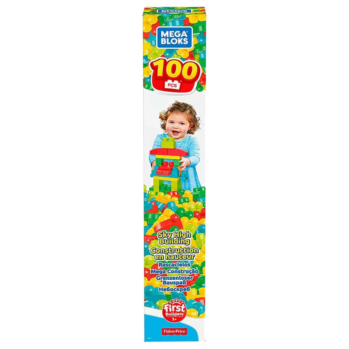 Mega Bloks Sky High Building Set First Builders 100 Large Blocks 1