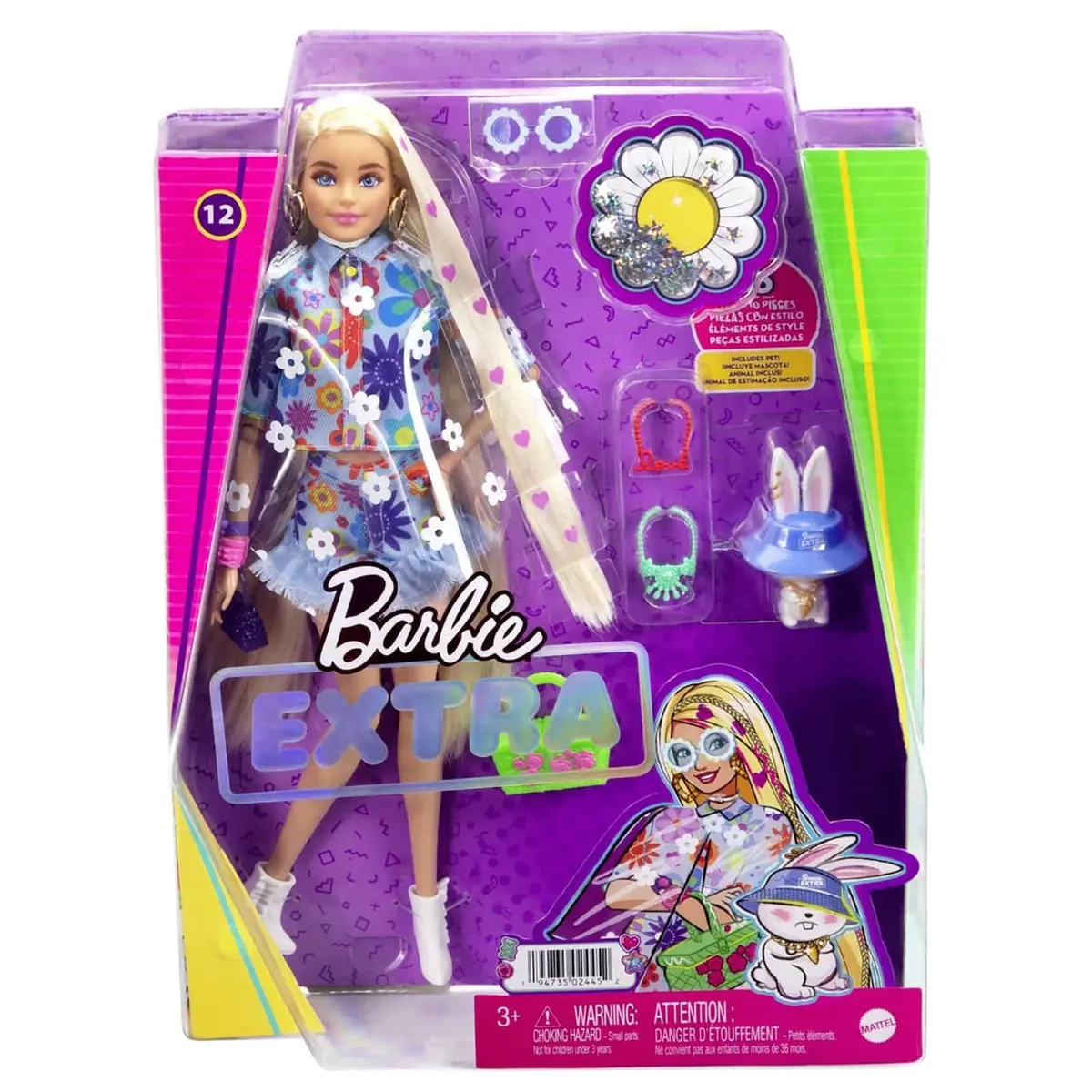 Barbie Extra Fashion Doll With Pet & 15 Styling Accessories 3