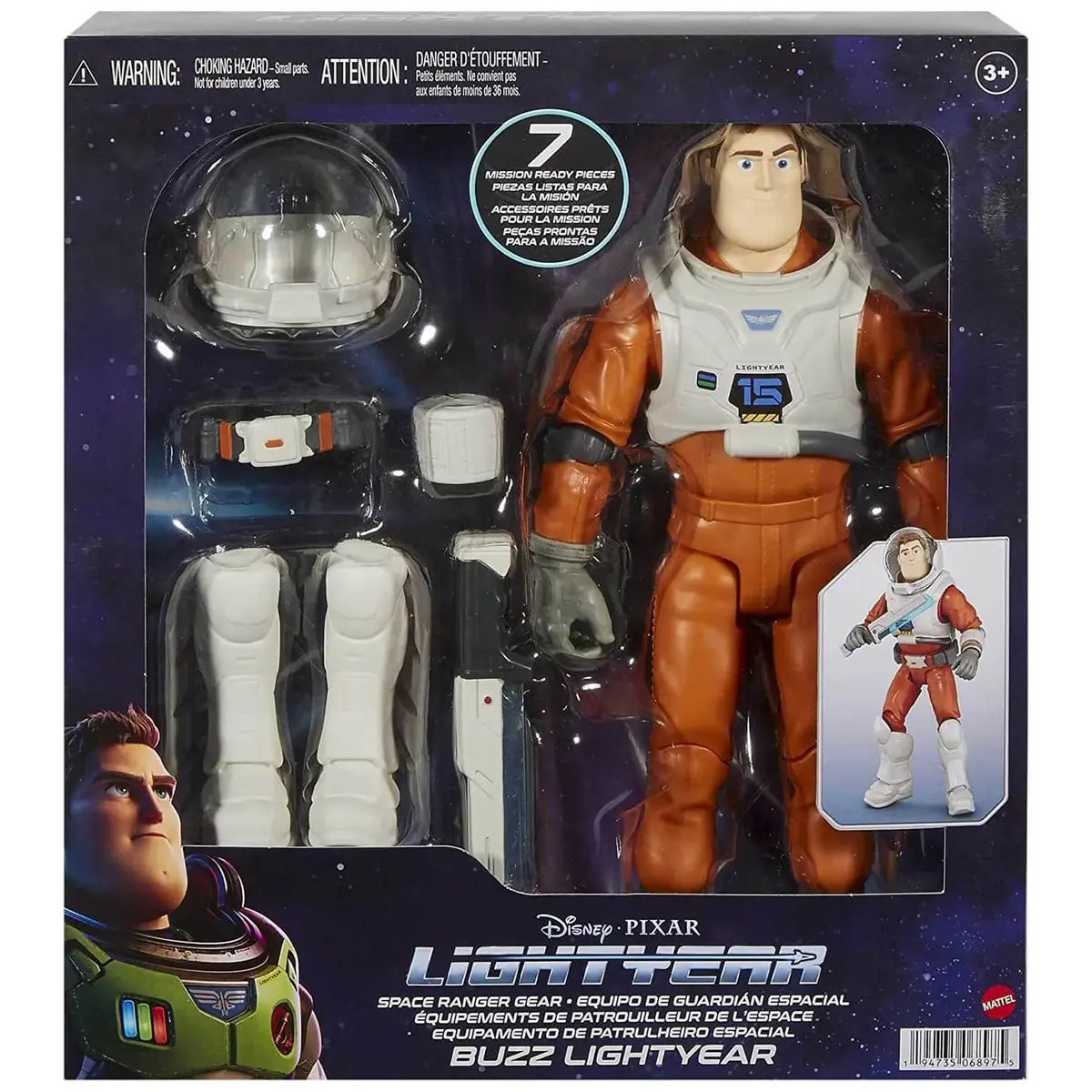 Buzz Lightyear Space Ranger Gear Action Figure 7 Pieces 30Cm 1
