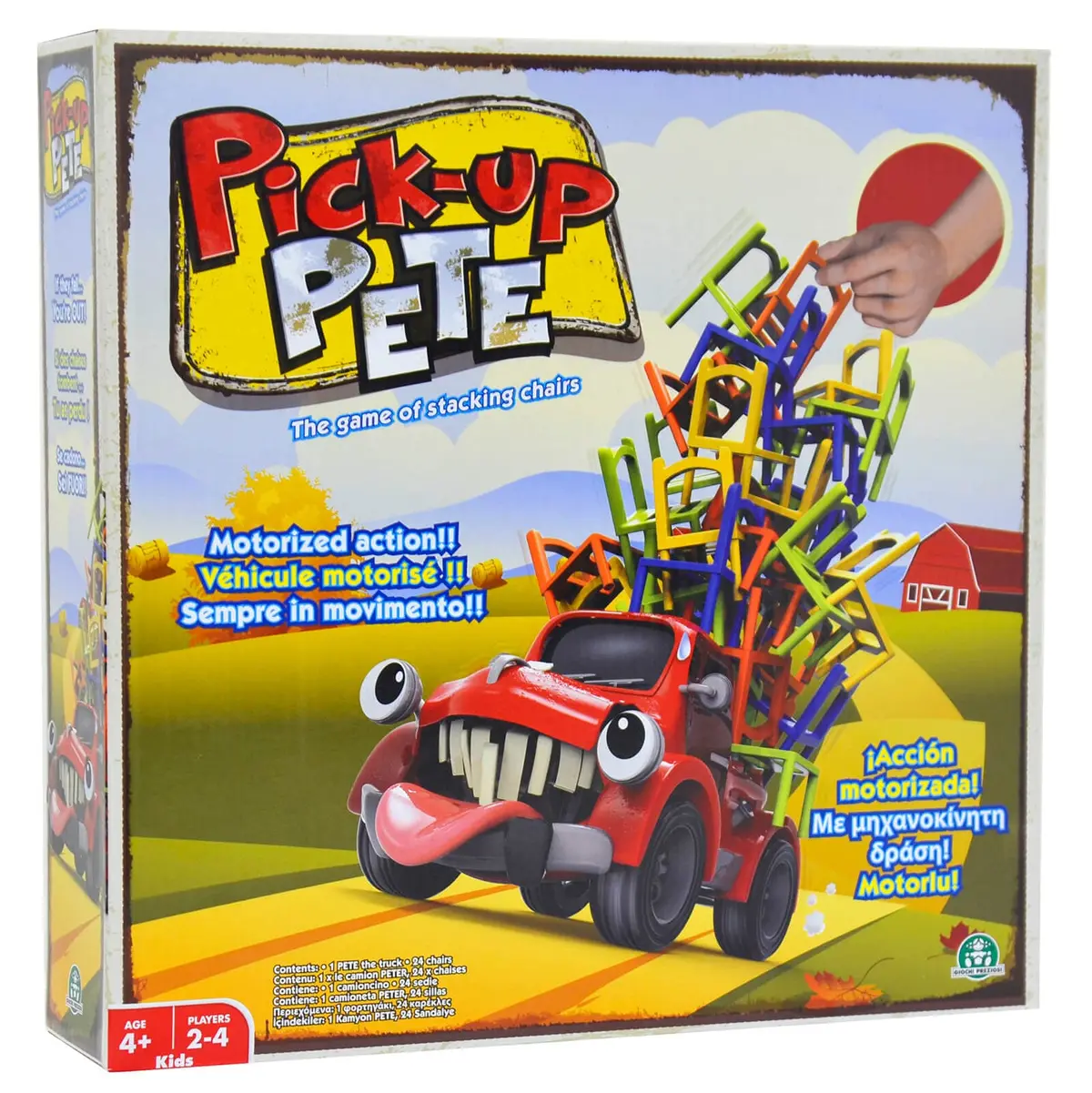 Pick-Up Pete Game Stacking Chairs Motorised Truck Family Fun 1