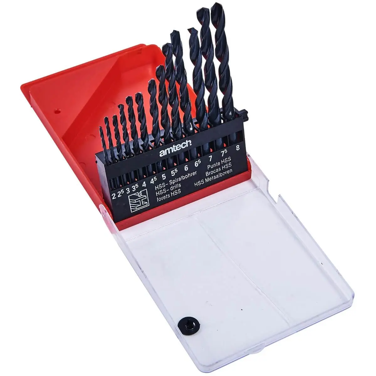 Amtech 13Pc High Speed Steel Large Drill Bit Set 1