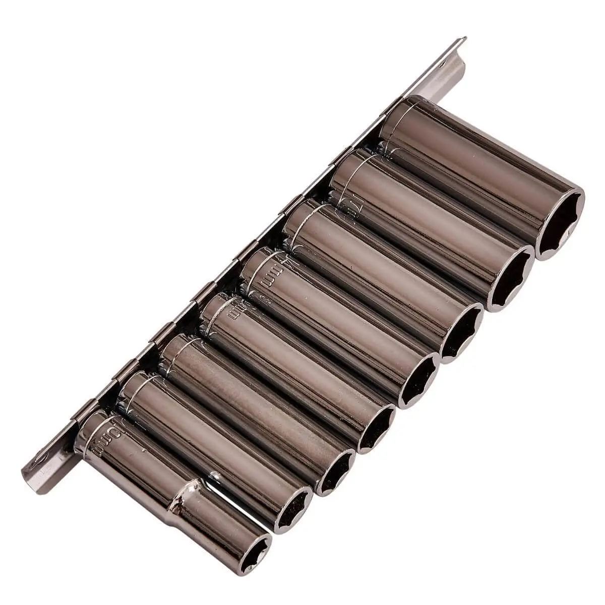 Amtech 9Pc 3/8" Drive Deep Chrome Plated Socket Set 1