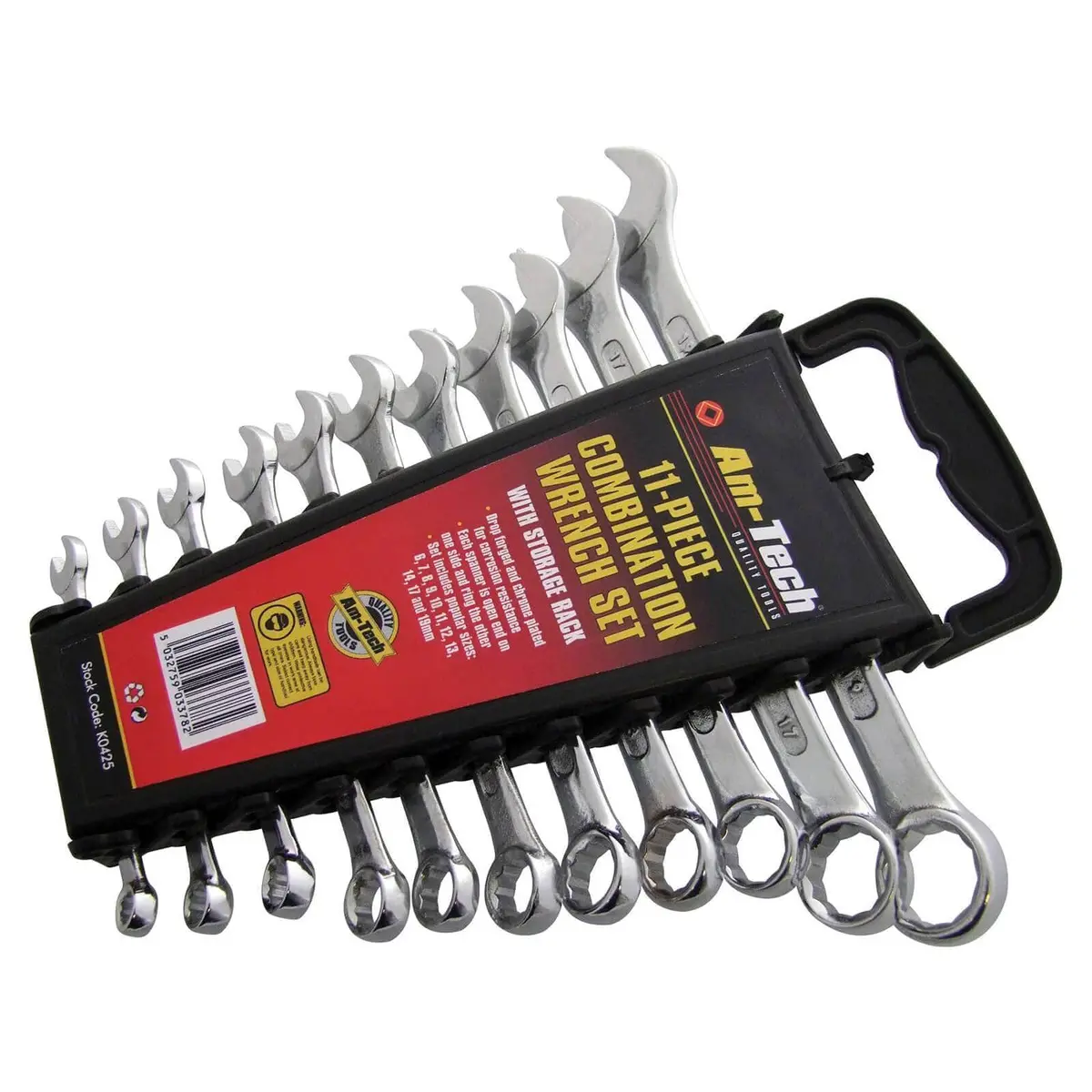 Amtech 11Pc Chrome Plated Combination Spanner Set 1