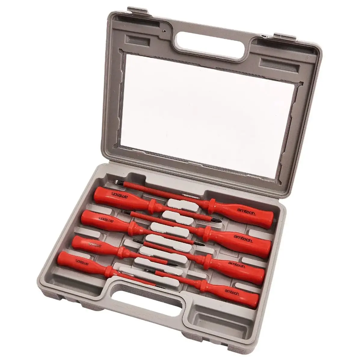 Amtech 8 Piece Assorted Screwdriver Set With Storage Case 1