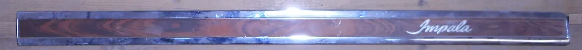 Dash Pad Strip ,No Ac, Woodgrain, Used, 69 Impala 1