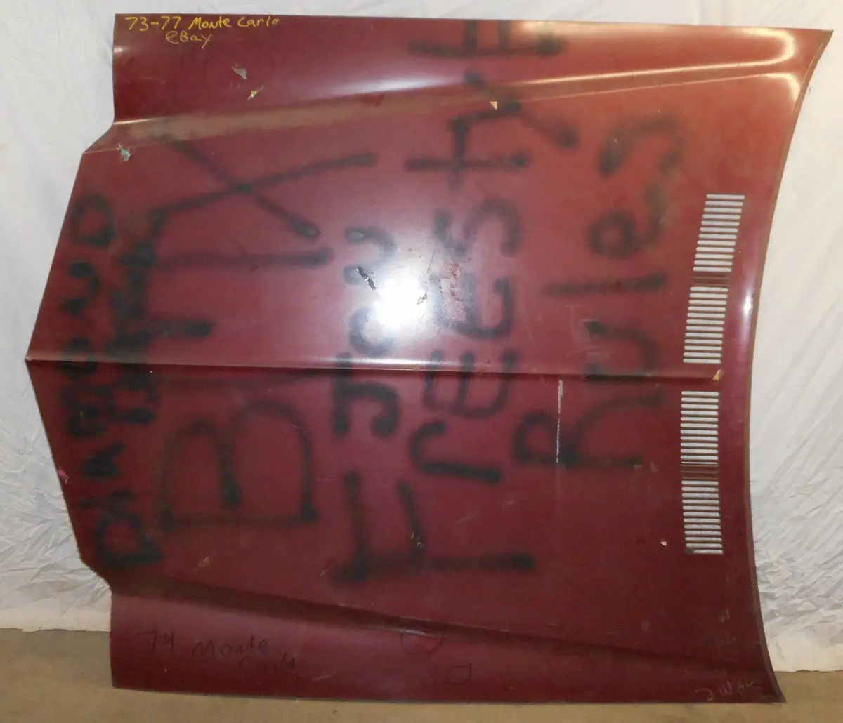Hood Panel, Used, Steel, 73-77 Monte Carlo 1