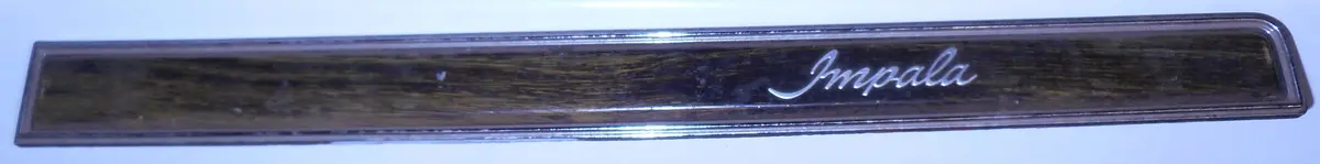 Dash Pad Strip ,W/Ac, Woodgrain Used 69 Impala 1