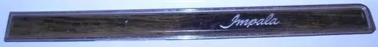 Dash Pad Strip ,W/Ac, Woodgrain, Used, 70 Impala 1