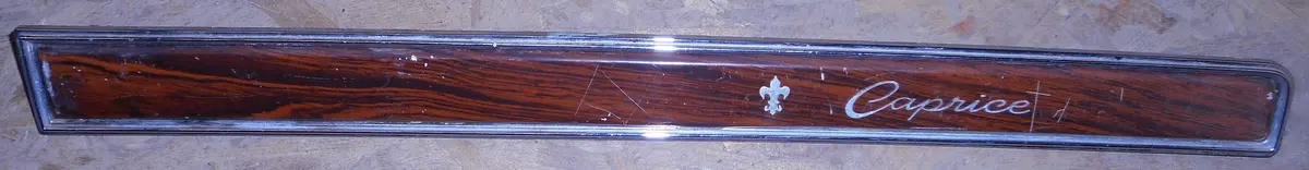 Dash Pad Strip ,W/Ac, Woodgrain, Used, 70 Caprice 1