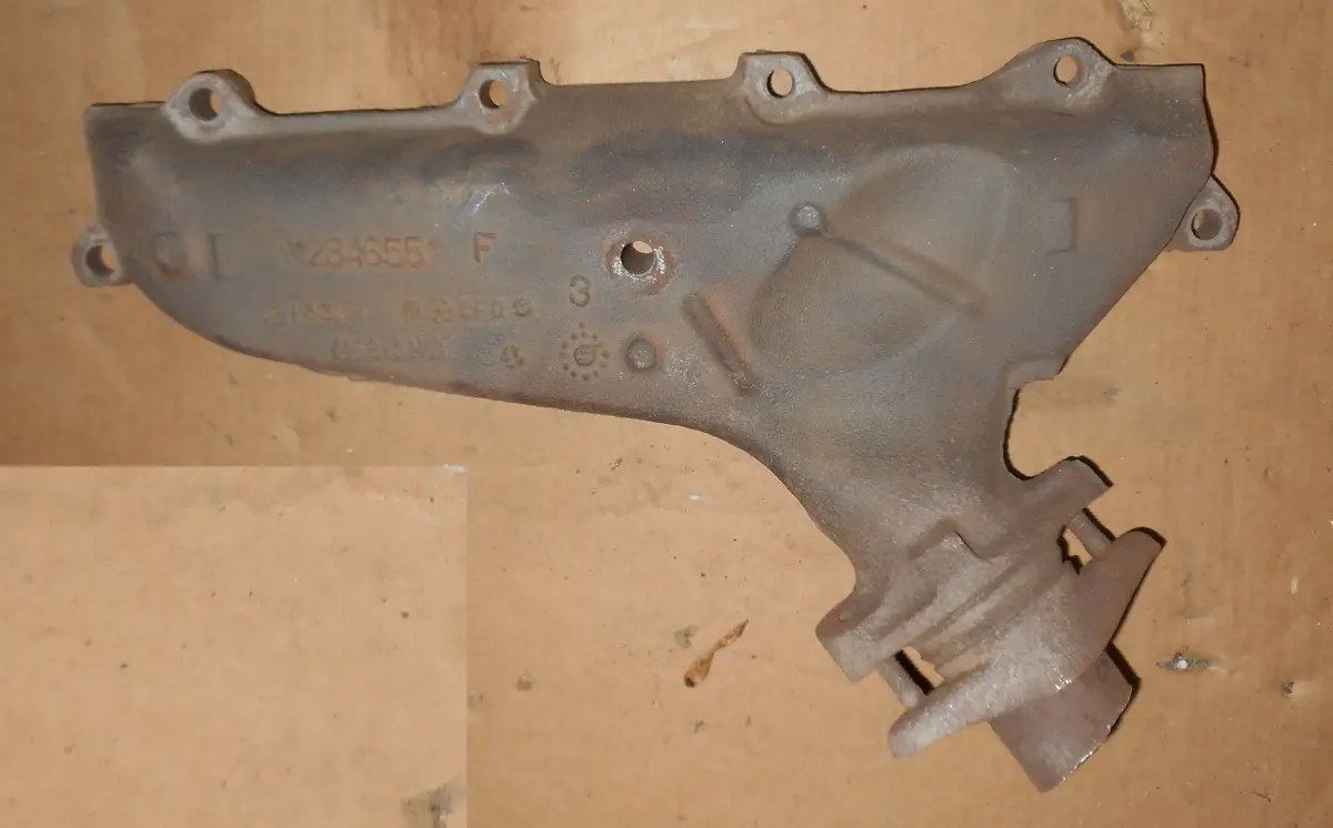 Exhaust Manifold, Left Side, For 350", Used, 71-74 Buick 1