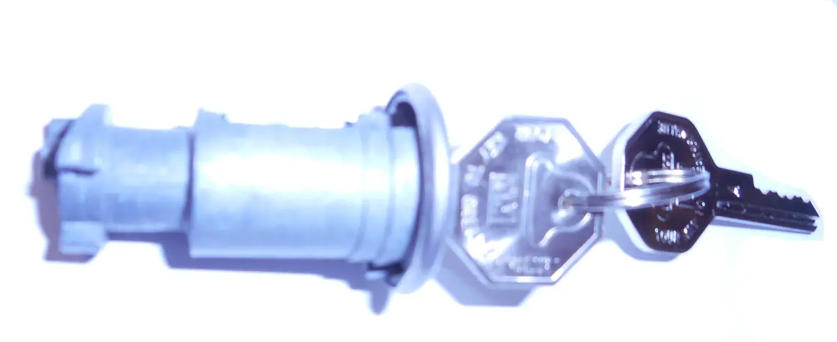 Tailgate Window Lock Cylinder, Manual, New 62-72 A-Body, B-Body 1