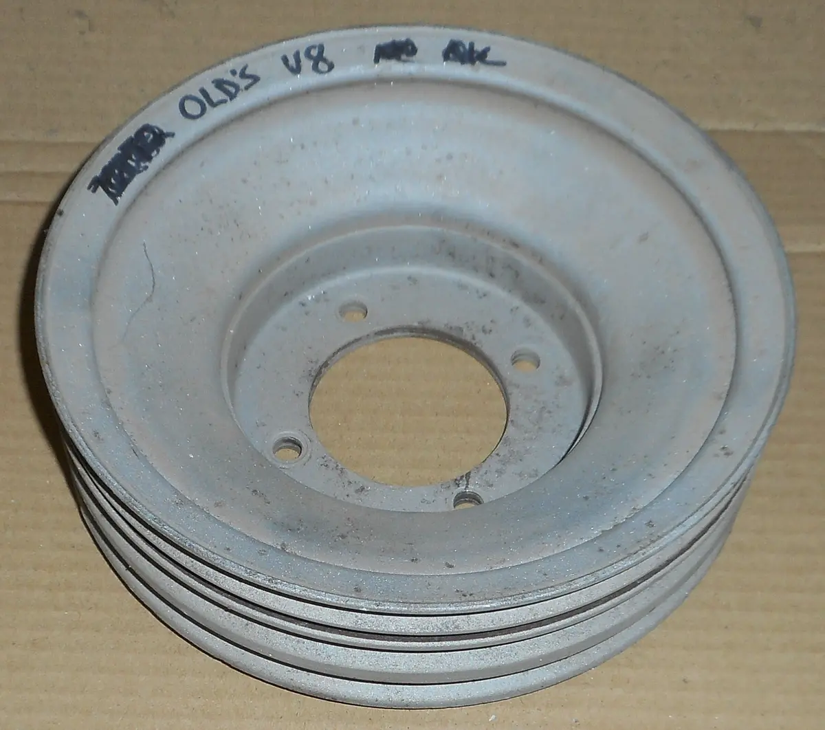 Crank Pulley, V8, 3 Groove, Ac Used 73-77 Olds V8 1