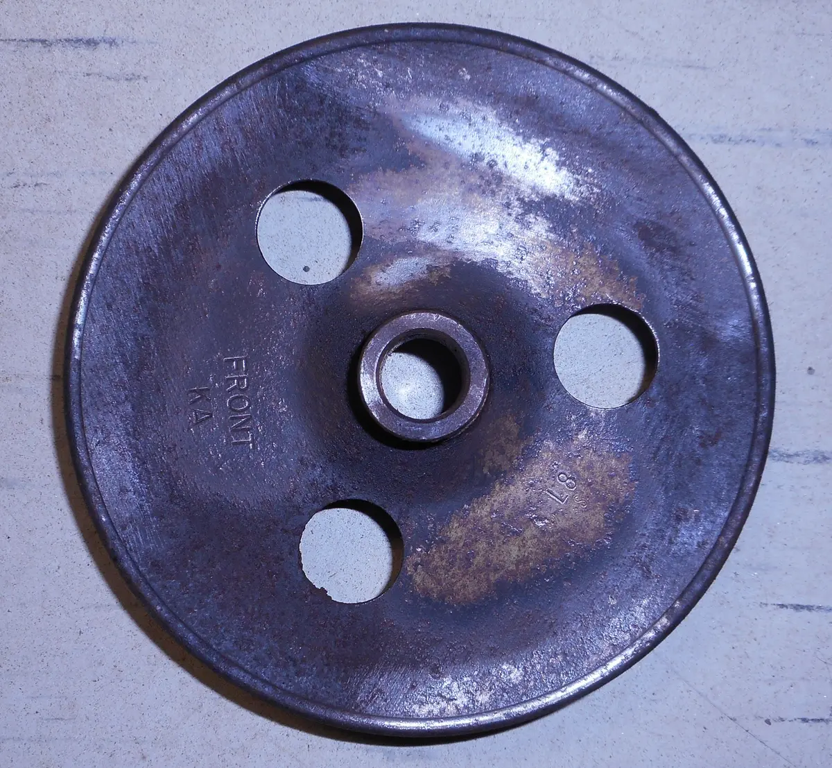 Ps Pump Pulley ,W/Ac, 2Groove, Used V8, 75-81 Olds 1