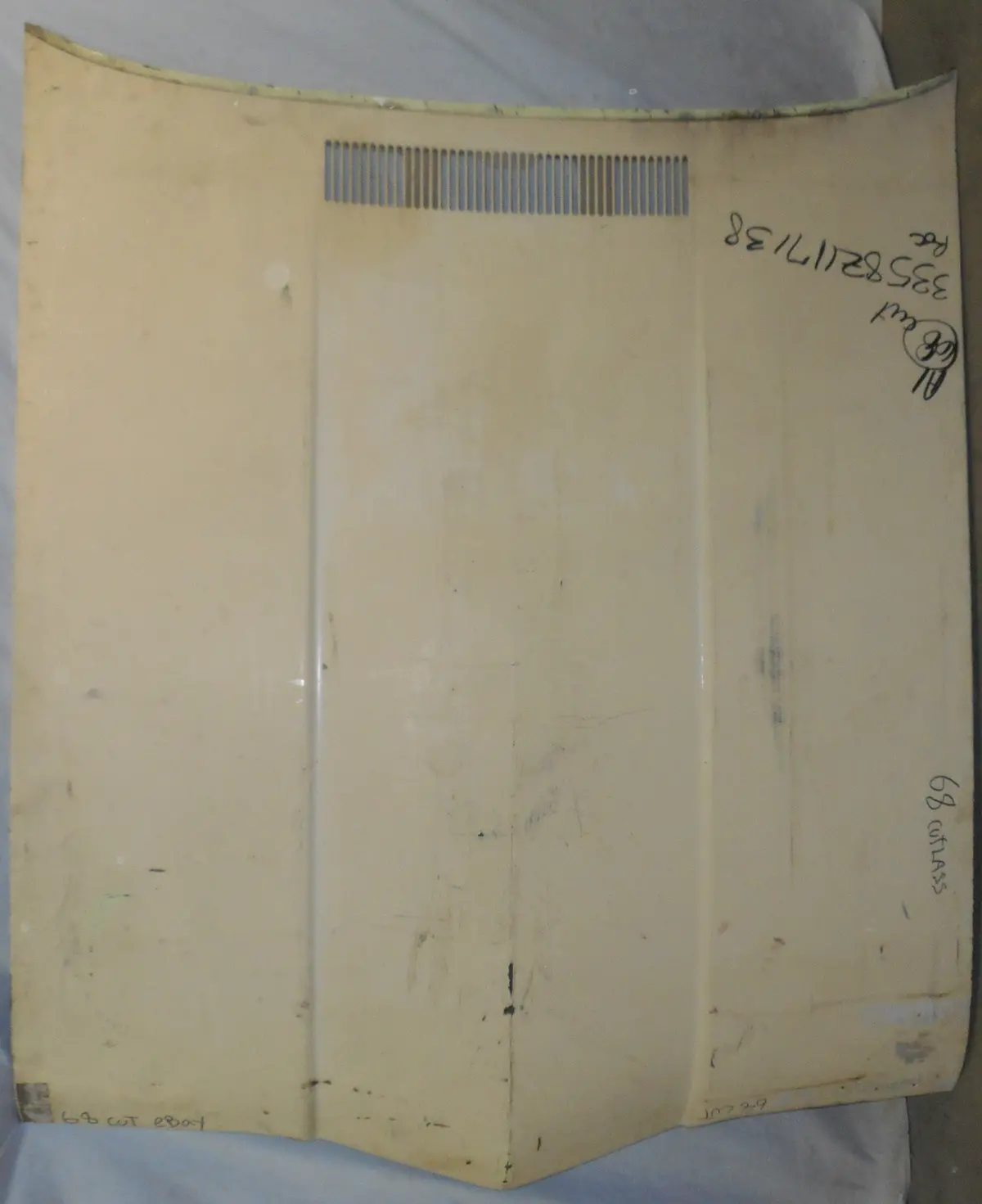 Hood Panel, Steel, Used, No Louvers, 68 Cutlass F85 1