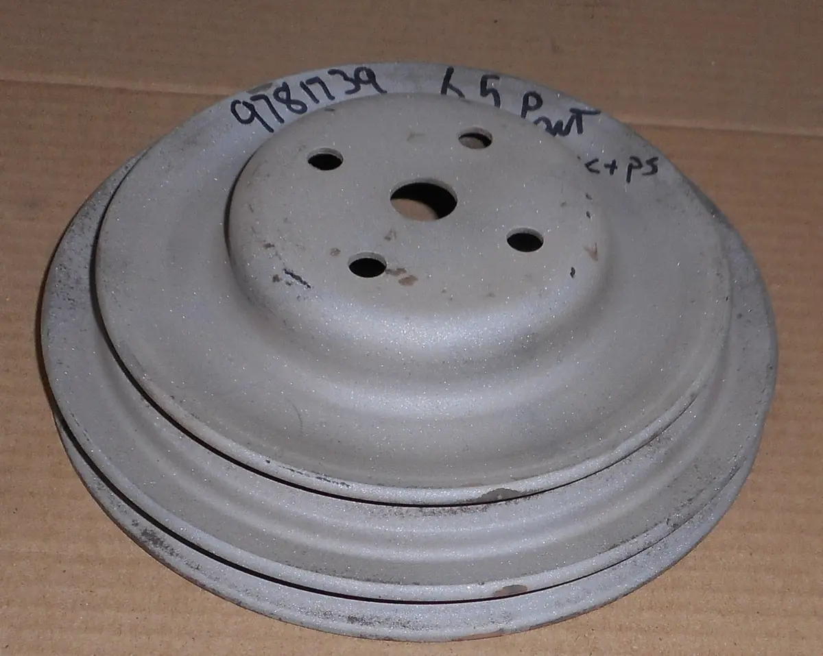 Fan Pulley, 2 Groove, Ac, Ps, Used, 65 Pontiac 1