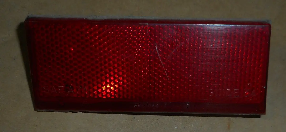 Rear Red Reflector Lens, Used, Each, 74-5 Cutlass 1