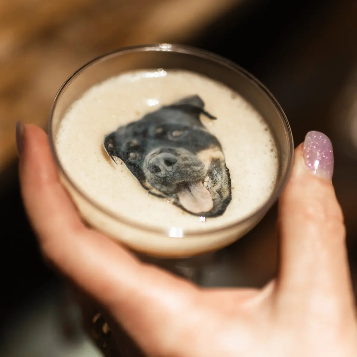 Pet Portrait Custom Cutout Edible Cocktail Drink Toppers 1
