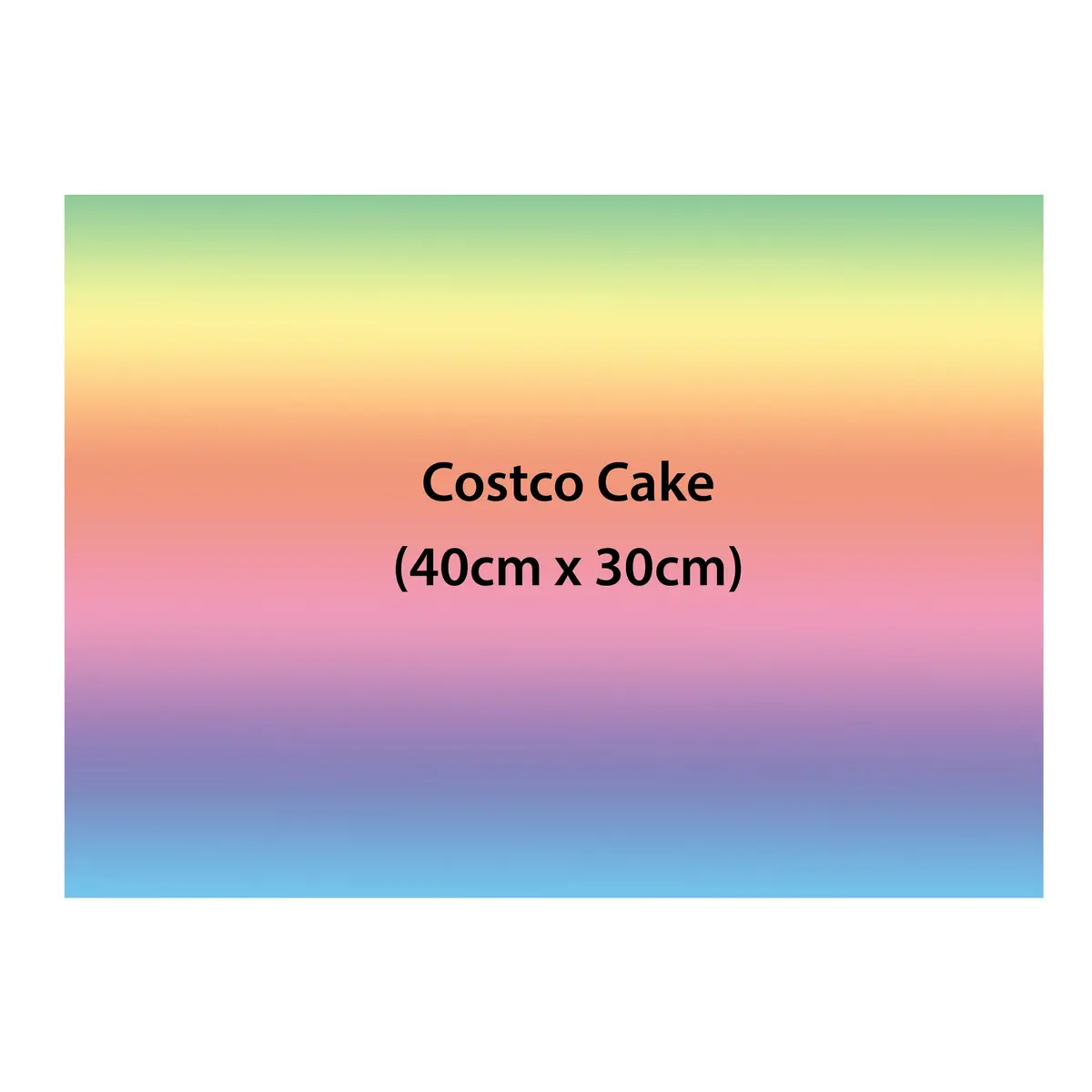 Custom Costco Cake Size Edible Icing Image Cake Topper 1