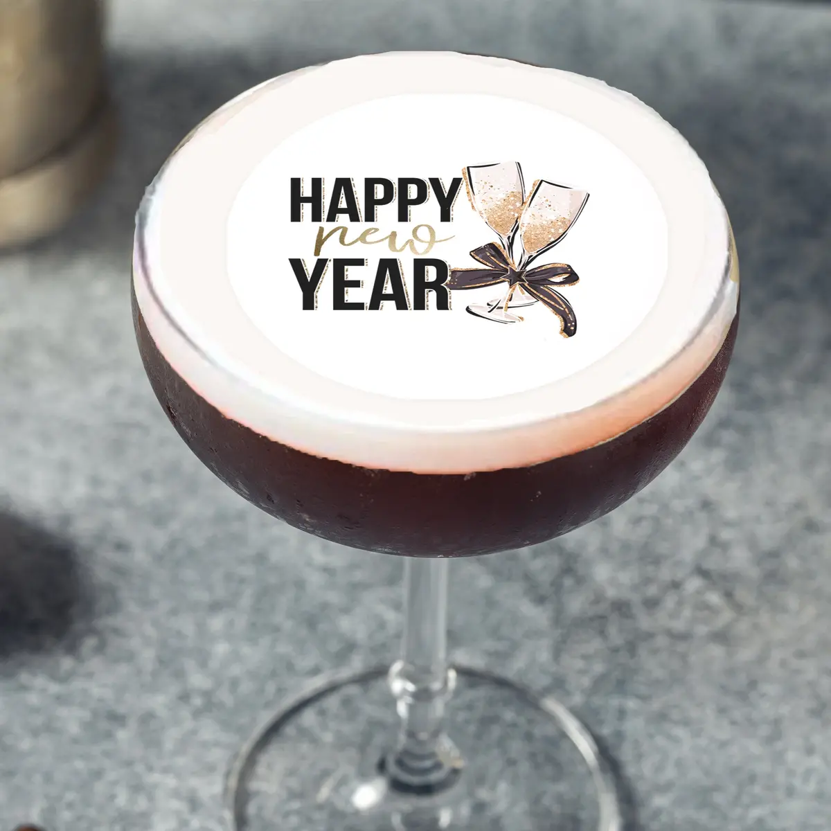 New Years Eve Party Edible Cocktail Drink Toppers 1
