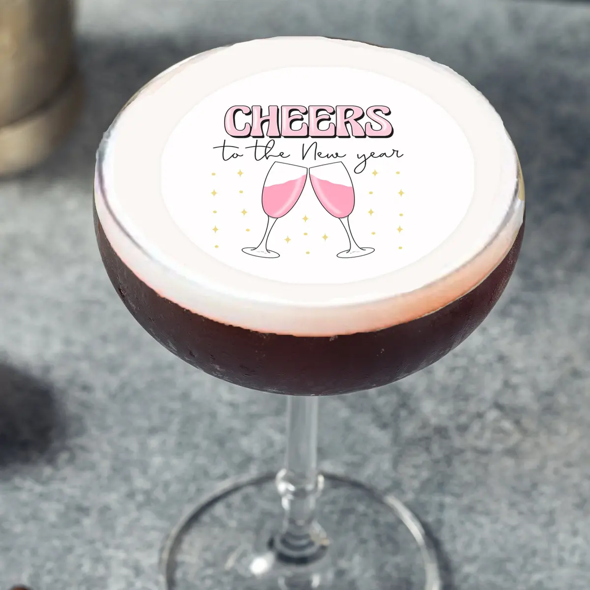 New Years Eve Party Edible Cocktail Drink Toppers 1