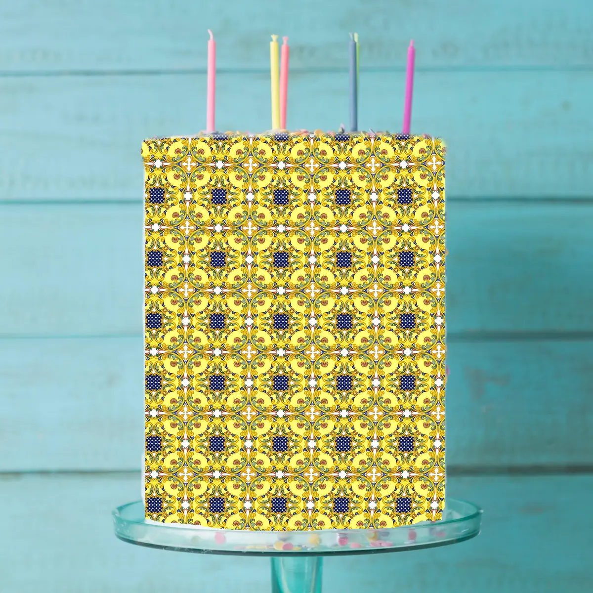Amalfi Italian Coast Edible Icing Cake Wrap 1