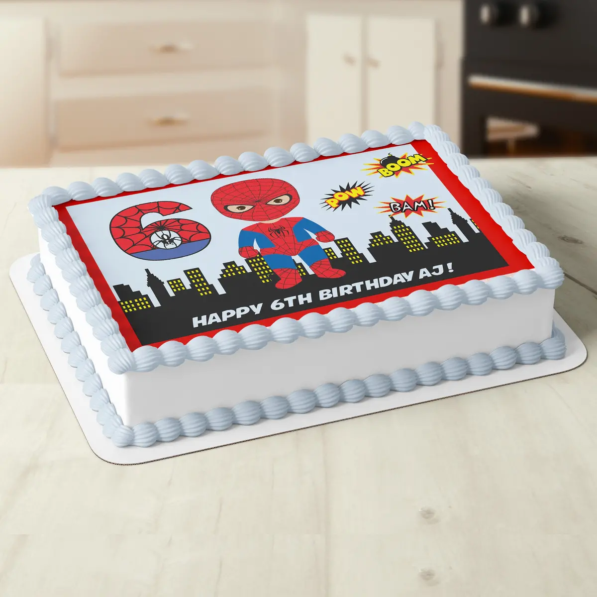 Spiderman Superhero Edible Cake Topper 1
