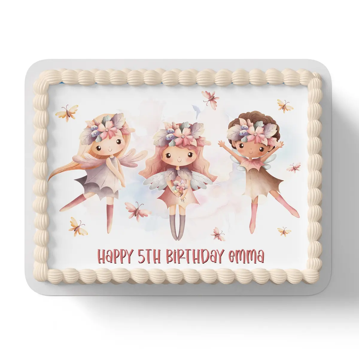 Fairy Fairies Personalised Edible Cake Topper 1