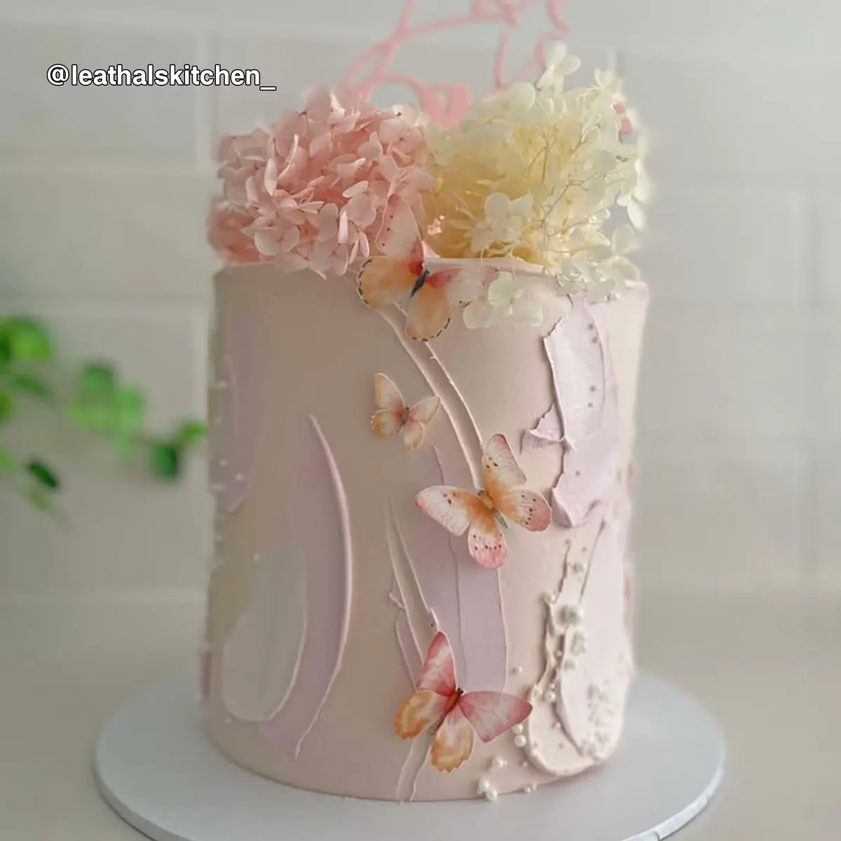 Pink & Orange Pre-Cut Edible Wafer Paper Butterflies 2