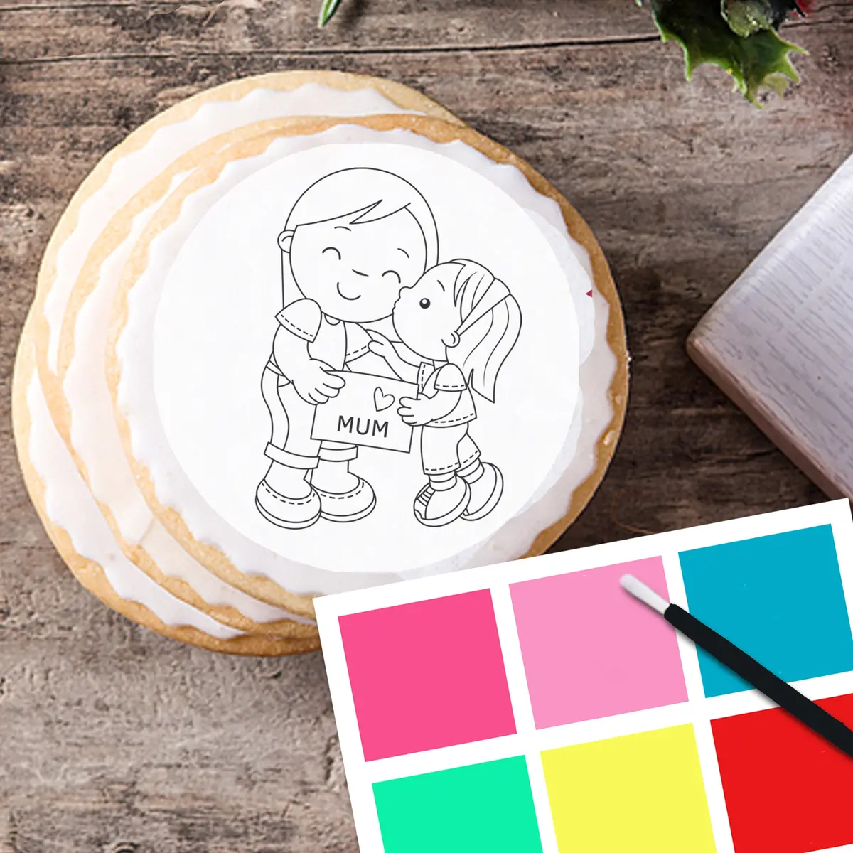 Mothers Day Pre-Cut Pyo Cookie Toppers 1