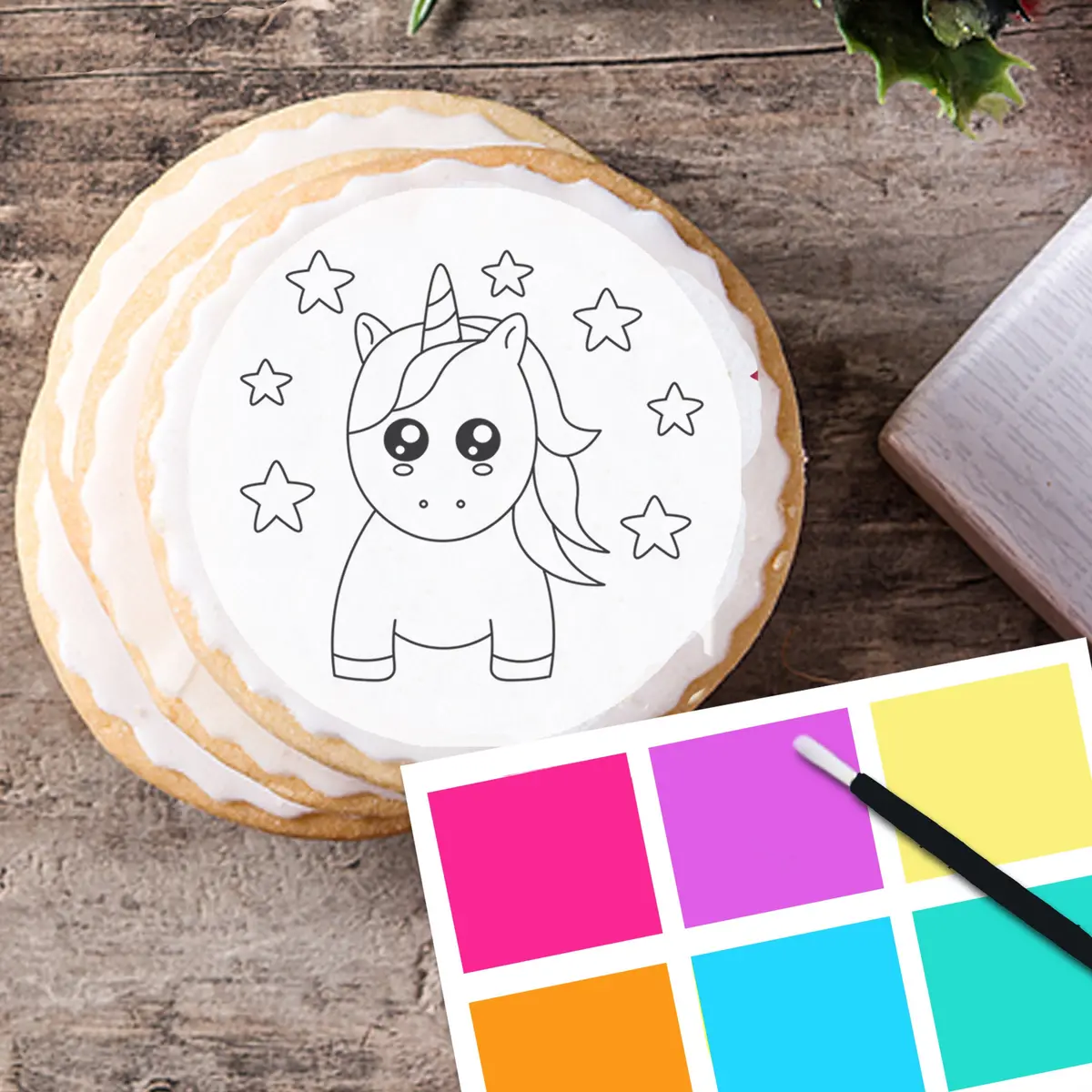 Unicorn Horse Pre-Cut Pyo Cookie Toppers 1