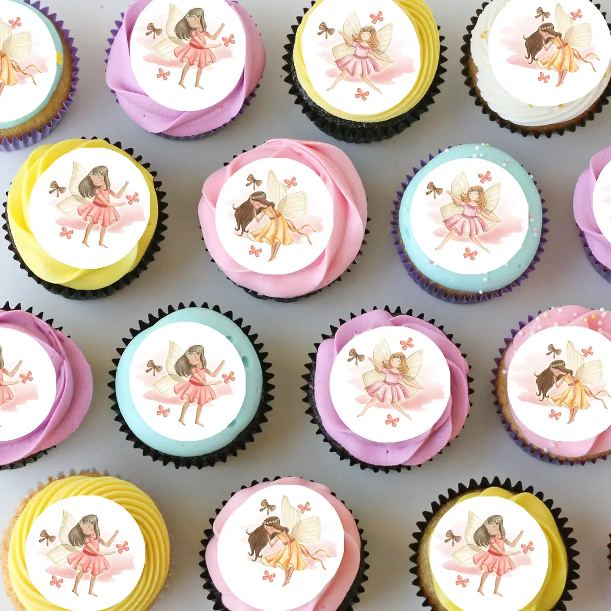 Fairies Fairy Mini Edible Cupcake Or Cookie Toppers 1