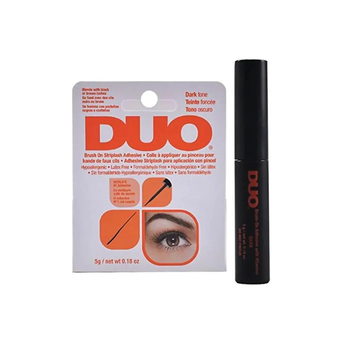 Brush-On Pegamento De Pestañas Negro - Duo 1