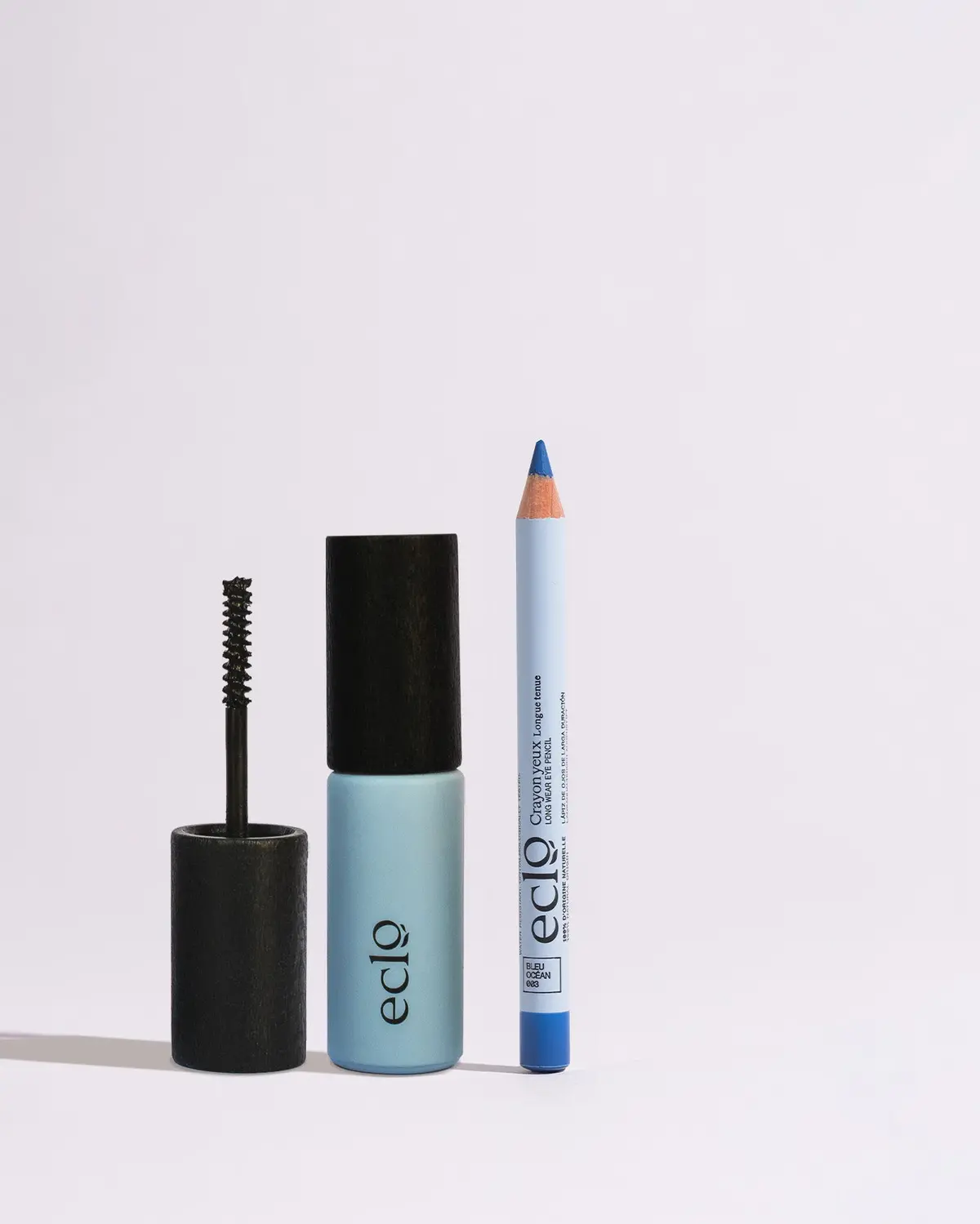 Duo Mascara Soin Et Crayon Yeux : Regard Bleu Océan & Intense 1