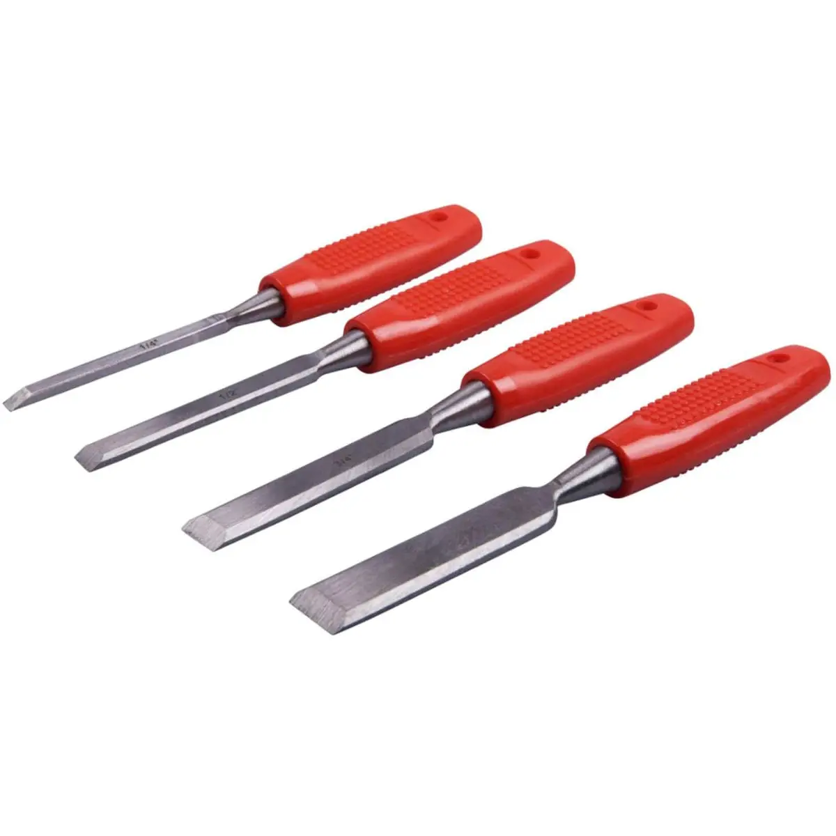 Amtech 4 Piece Wood Chisel Set Plastic Handles 1