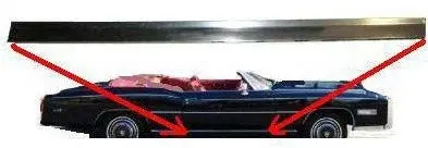 Door Lower Molding ,Right Used 73-78 Eldorado 1