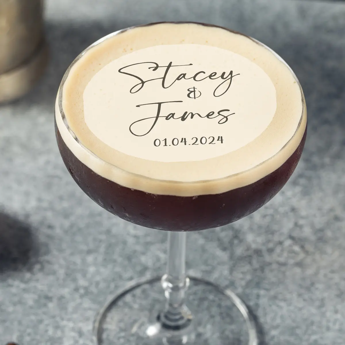Wedding Engagement Birthday Edible Cocktail Drink Toppers 1