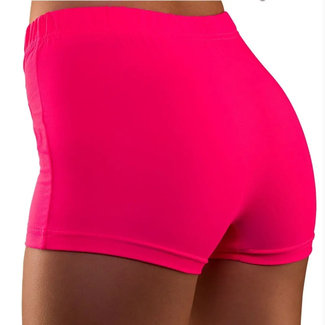 80S Neon Hot Pants Fancy Dress Costume Halloween Disco Shorts 7