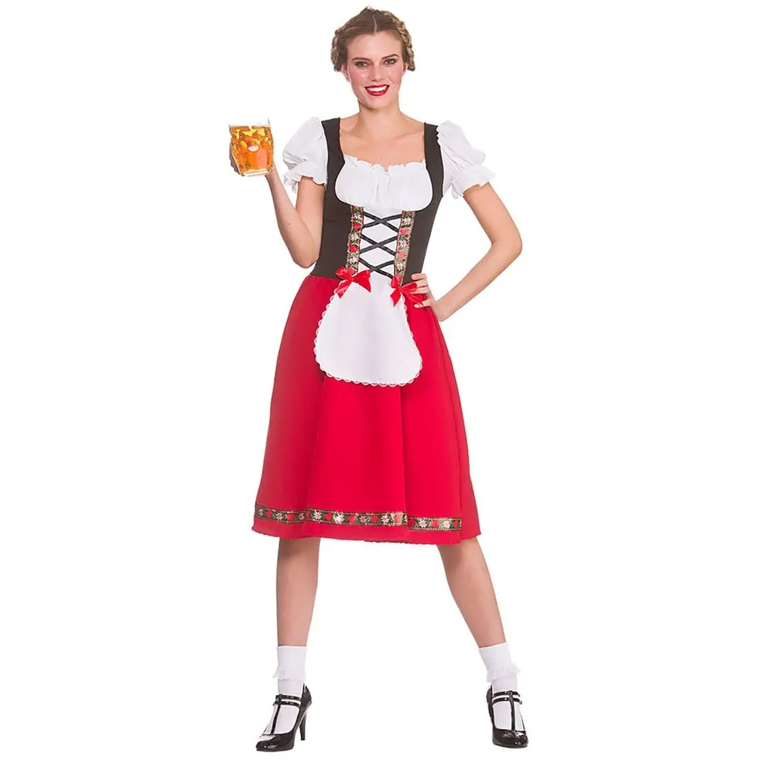 Traditional Bavarian Beer Girl German Festival Fancy Dress 1