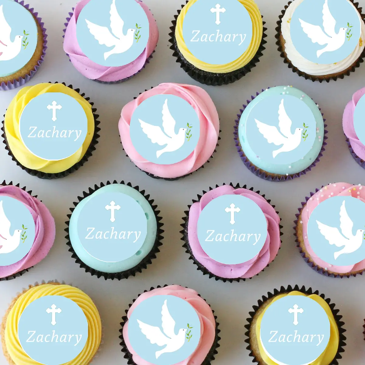 Confirmation Religious Pre-Cut Mini Edible Cupcake Or Cookie Toppers 1