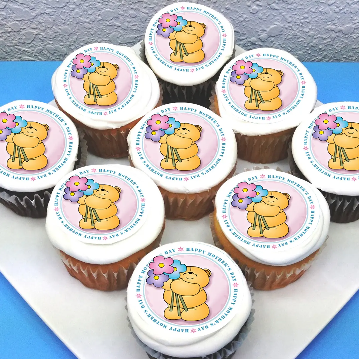 Mothers Day Edible Cupcake Toppers 1