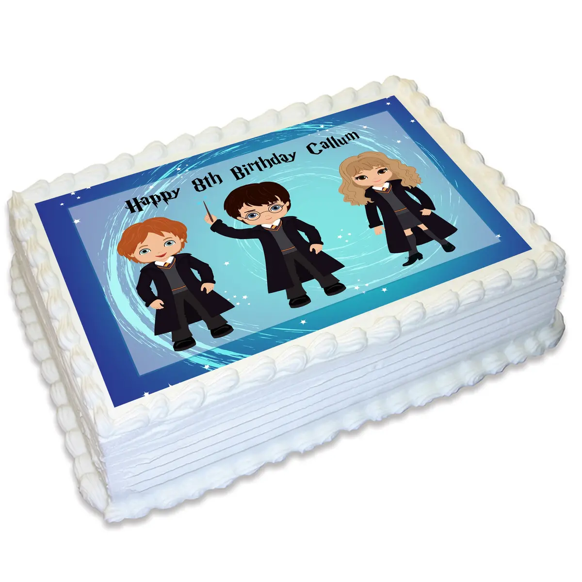 Harry Potter Inspired Rectangle Edible Cake Topper 1