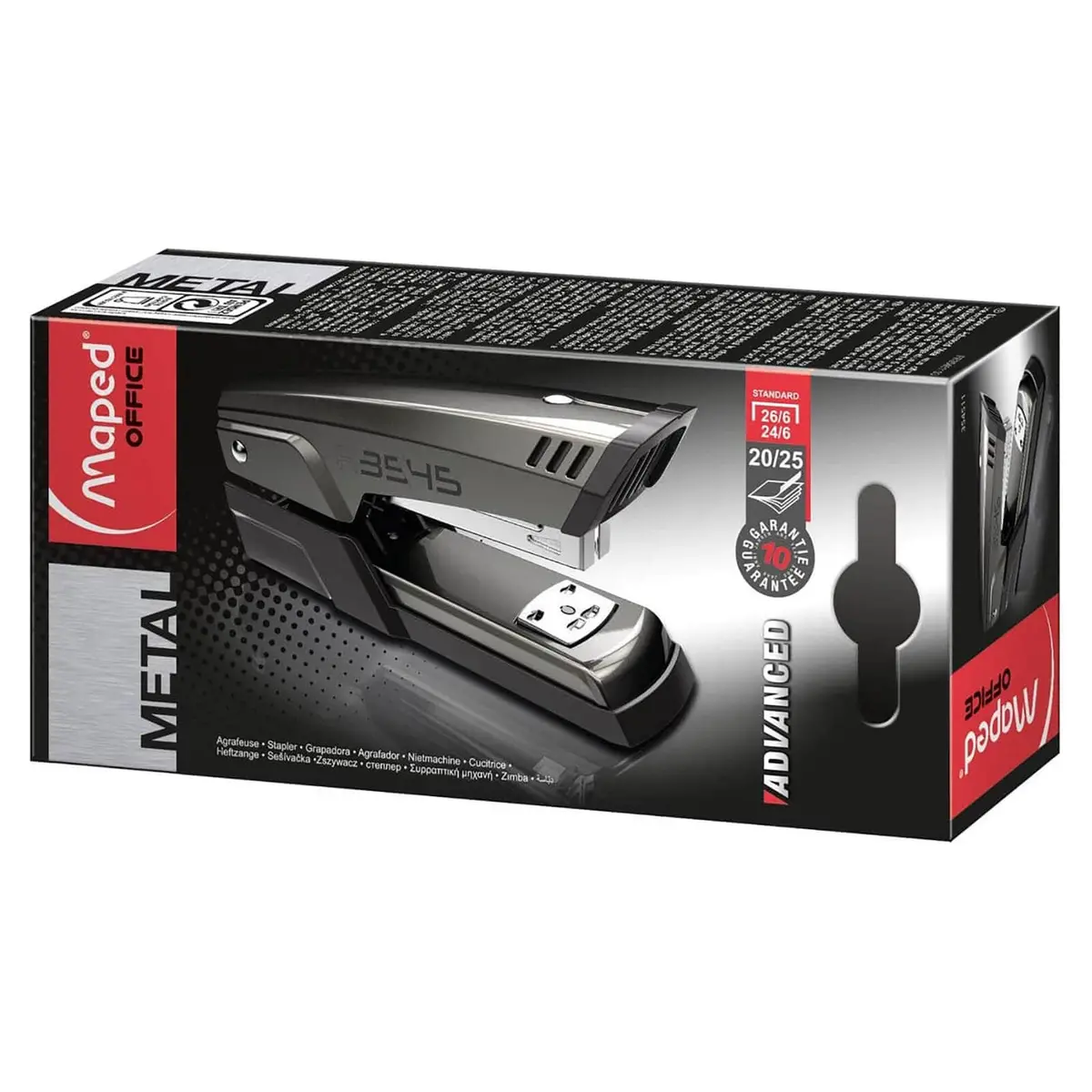 Maped Office Advanced Grey Half Strip Metal Stapler 3 Function 1