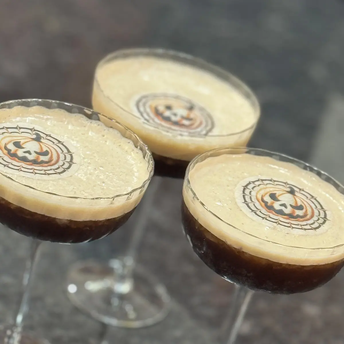 Halloween Pumpkin Edible Cocktail Drink Toppers 1
