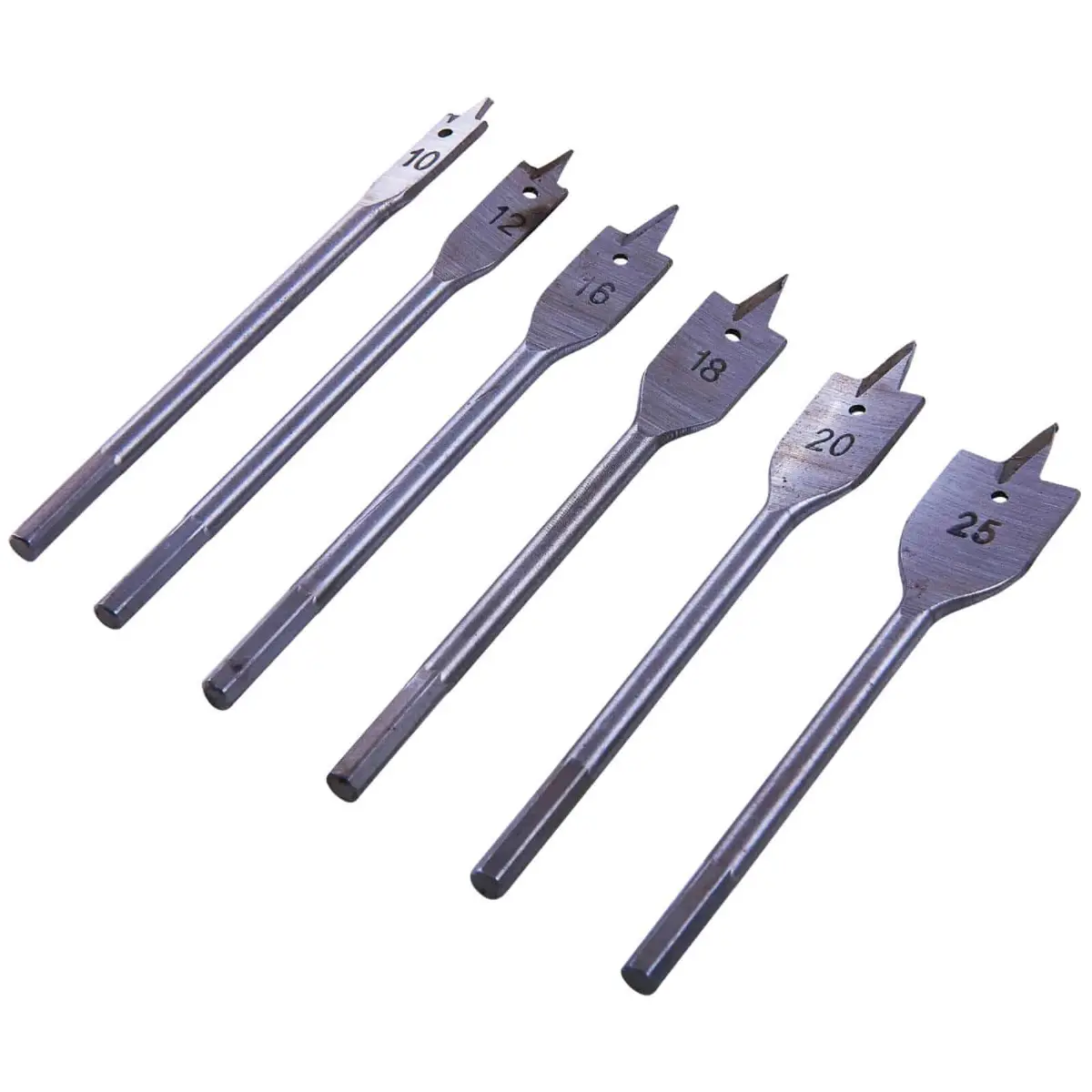 Amtech 6 Piece Flat Wood Drill Bit Set 1